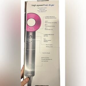 High Speed Fast Drying Hair Dryer - Black